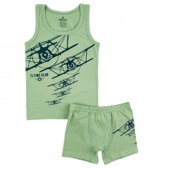 Комплект бельо в пастелено зелен цвят ,,Полет"