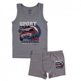 Комплект бельо в тъмносив цвят ,,Спорт"