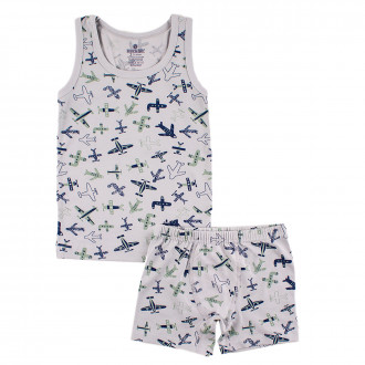 Комплект бельо в светлосив цвят ,,Полет"