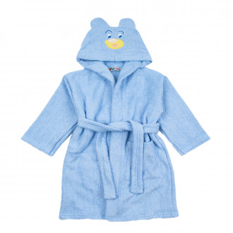 Детски халат за бaня в синьо