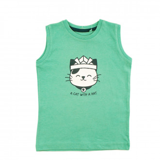 Детски потник за момчета в светлозелено