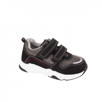 Детски олекотени маратонки за момчета в сиво