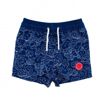 Детски бански за момчета с принтиран десен в синьо