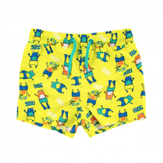 Детски бански за момчета "Frog" в жълто