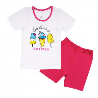 Лятна пижама за момичета "Ice cream"