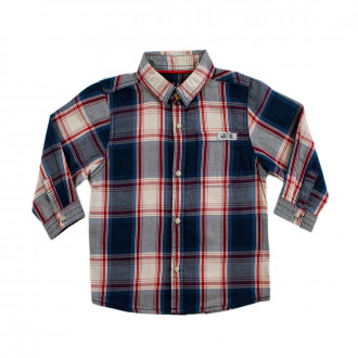 Бебешка риза в каре за момчета