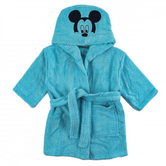 Детски халат за бaня с картинка в синьо