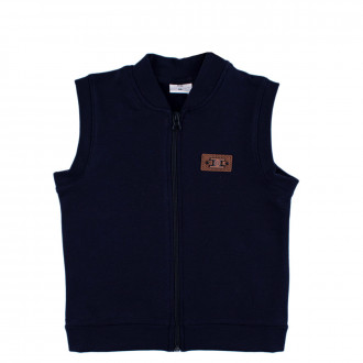 Ватиран елек в тъмносиньо за момчета