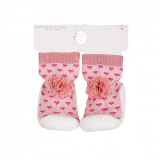 Бебешки чорапки със силиконова подметка