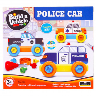 Конструктор за сглобяване ,,Полиция" 22 х 24 х 6 см