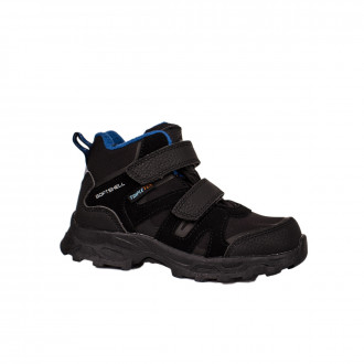 Водоотблъскващи зимни боти в черно и синьо за момчета