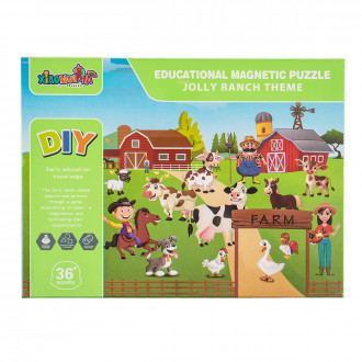 Магнитен пъзел "Ферма"  27 х 21 см