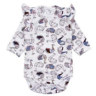 Бебешко памучно боди "Оригами"