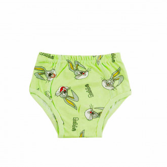 Детски памучен слип в зелено