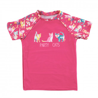 Бански - блуза за момичета в циклама