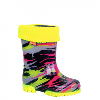 Гумени ботуши с термочорап за момичета (20 - 35)