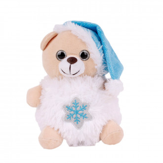 Коледно мече с шапка 19 см.