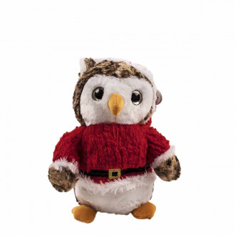 Плюшено Коледно бухалче 34 см.