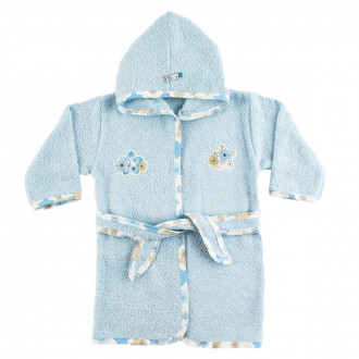 Халат за баня в синьо (1 - 4 год.)