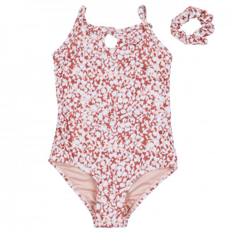 Цял бански с аксесоар за коса