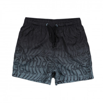 Детски бански за момчета в преличащо черно в зелено