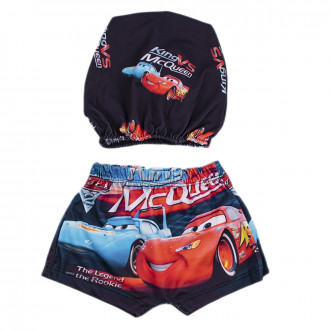 Детски бански с шапка за плуване "Car"