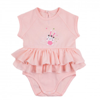 Бебешко боди-рокля с апликация