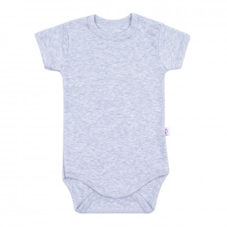 Боди от памучен рипс с къс ръкав