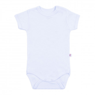 Боди от памучен рипс в бяло