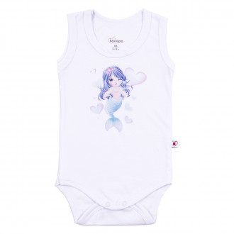 Боди-потник "Русалка" в  бяло