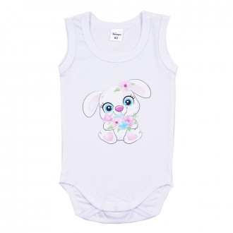 Боди-потник "Sweet bunny" в бяло