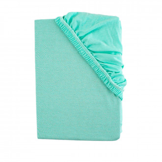 Чаршаф с ластик за кошара в цвят мента 70/140 см 