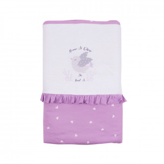 Термо пелена  с вата в лилаво 85 х 75