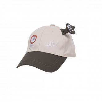 Лятна шапка за момчета "Hello" в бежаво