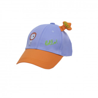 Лятна шапка за момчета "Hello" в синьо