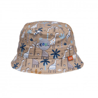 Детска лятна шапка за момчета "Cool" в бежаво