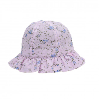 Детска лятна шапка "Happy" в розово