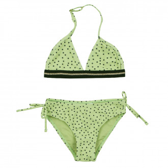 Детски бански от 2 части в цвят лайм