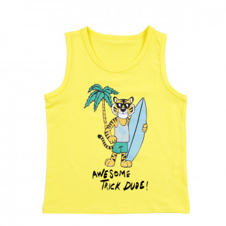 Детски потник "Awesome" в жълто