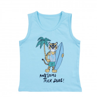 Детски потник "Awesome" в синьо