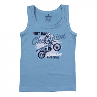 Детски потник "Dirt race" в синьо