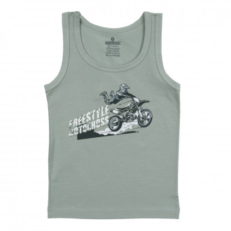 Детски потник "Dirt race" в зелено