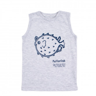 Детски потник в сив меланж