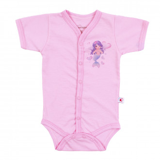Бебешко памучно боди с предно закопчаване "Русалка"