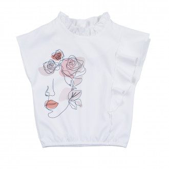 Елегантна блуза с фотопринт "Woman"