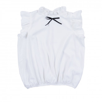 Елегантна блуза за момичета в бяло