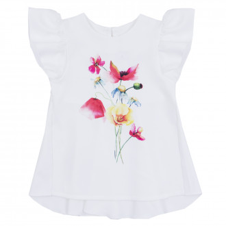 Елегантна туника с флоралена картинка за момичета