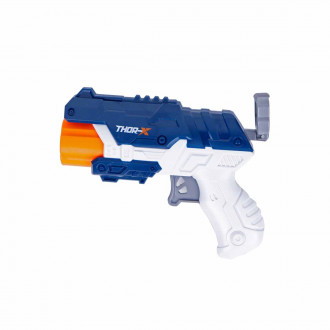 Пистолет с меки патрони в тъмносиньо и бяло 26 х 18 см.