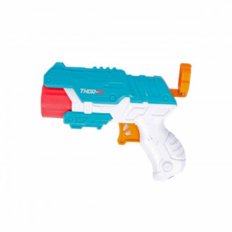 Пистолет с меки патрони в светлосиньо и бяло 26 х 18 см. 