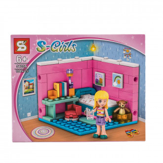 Конструктор "Дом" 23х20 см. 104 части